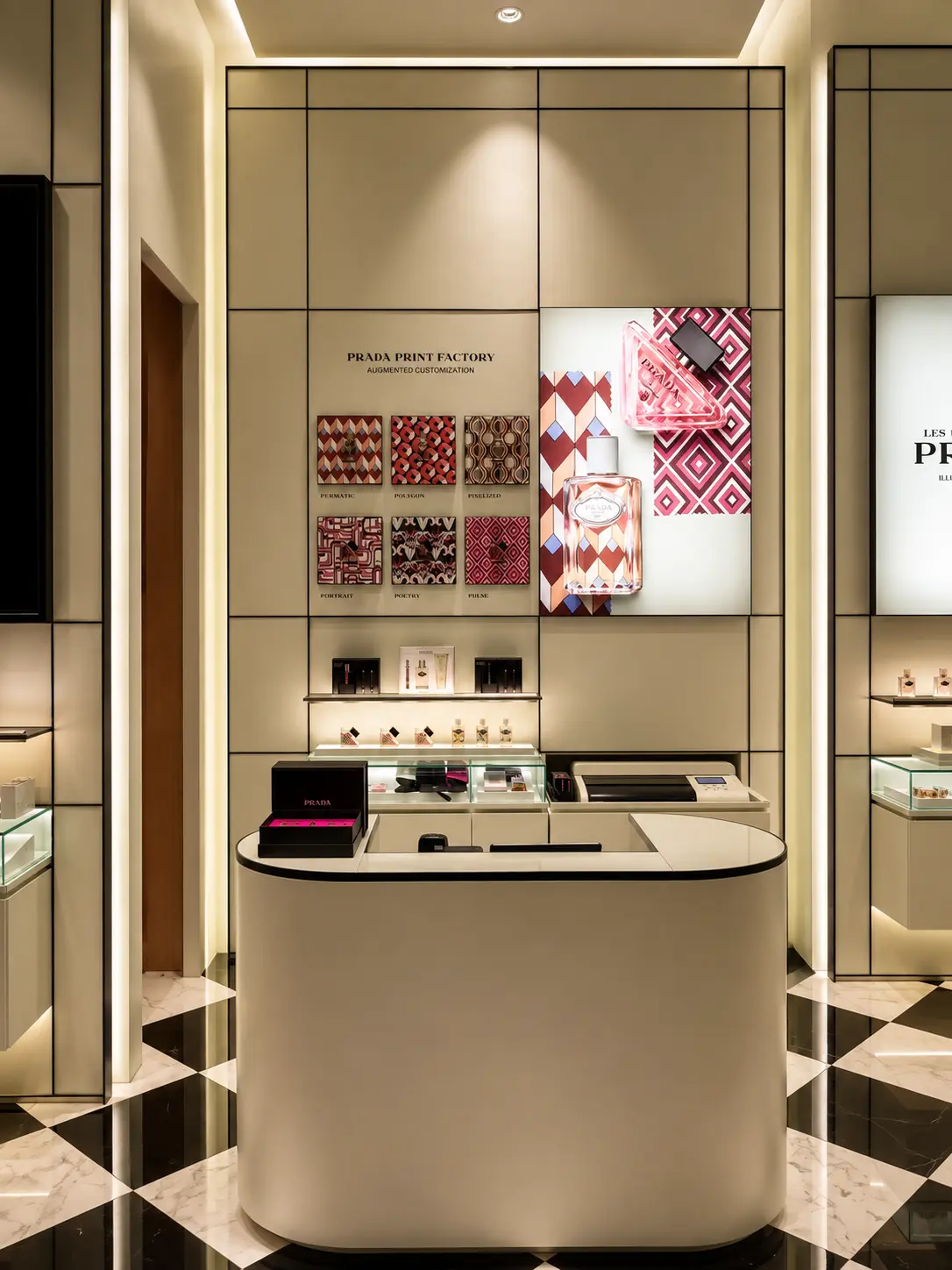 Personalization integrated into a luxury retail environment